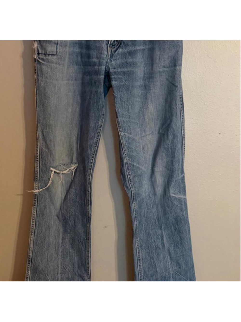 Kimes Ranch Distressed Utility Jeans 36x38 Made in USA #KimesRanch #WesternWear